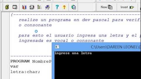 ejercicio con if en dev pascal