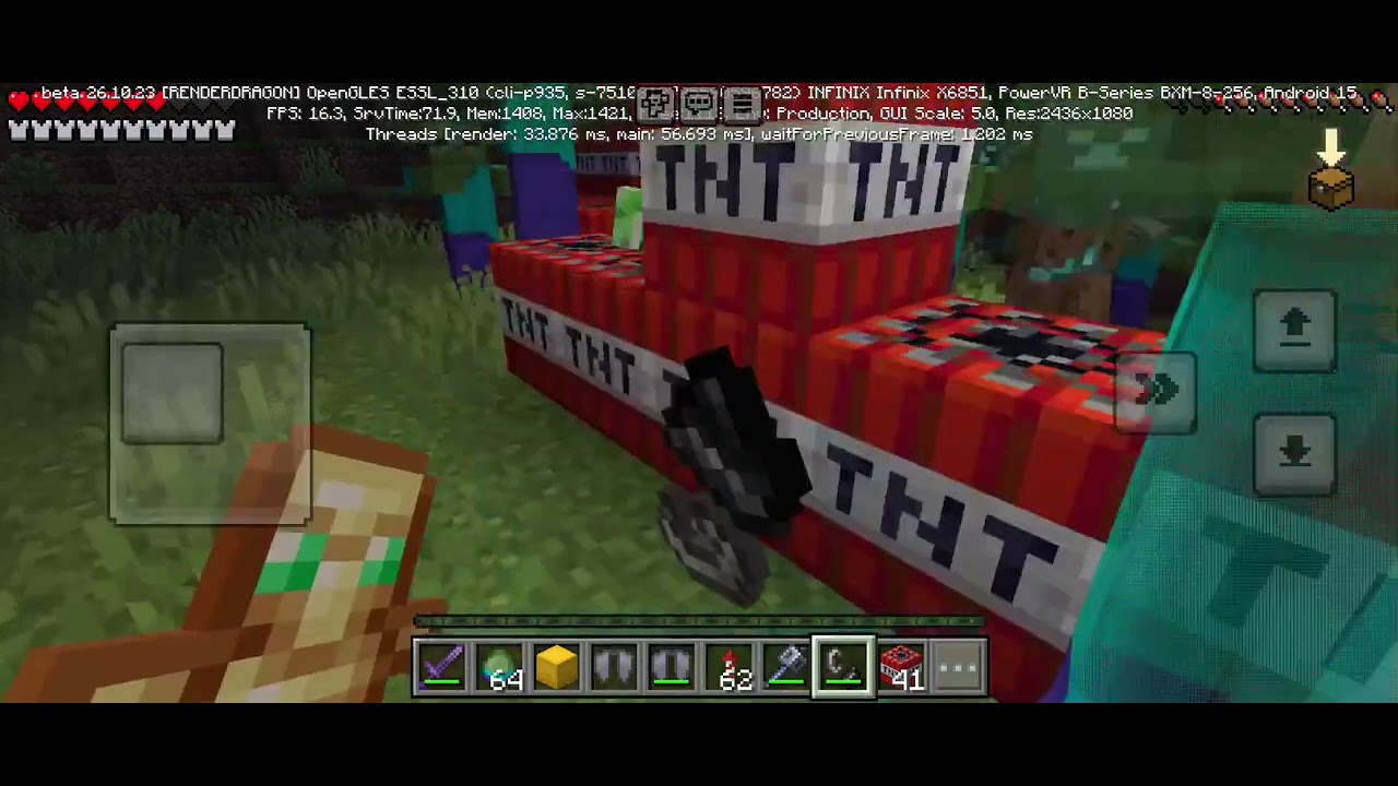 Me versus Zombies versus warden warden on  hard mod on Bedrock