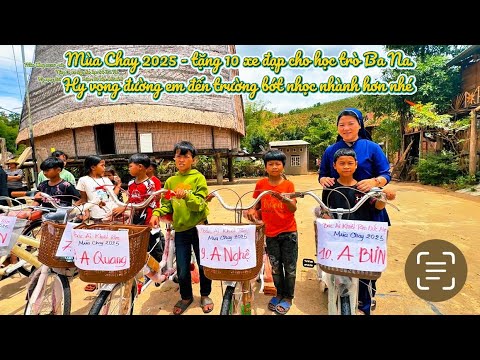 Ban Bác Ái Hội dòng Khiết Tâm Đức Mẹ Nha Trang tặng 10 xe đạp cho học sinh Ba Na dịp Mùa Chay 2025