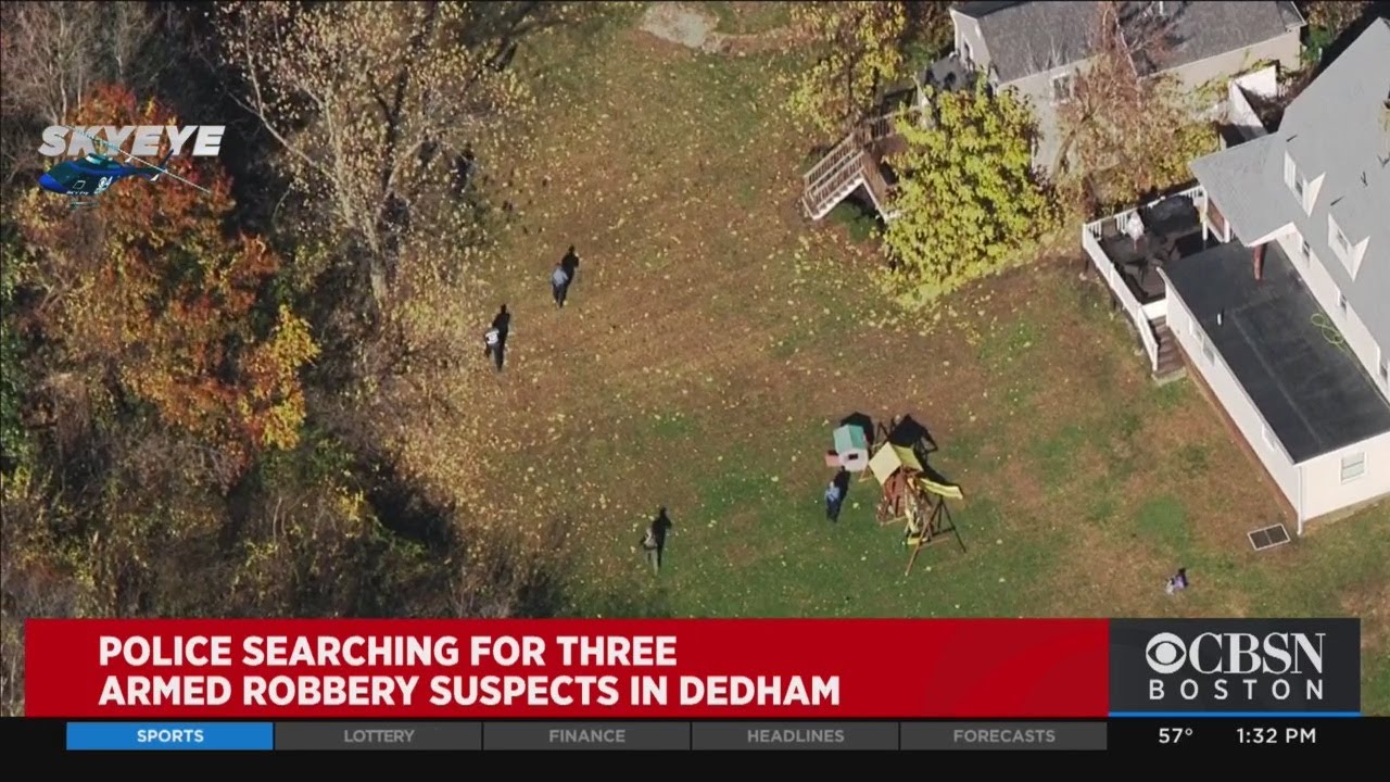 Police Searching For 3 Armed Robbery Suspects In Dedham