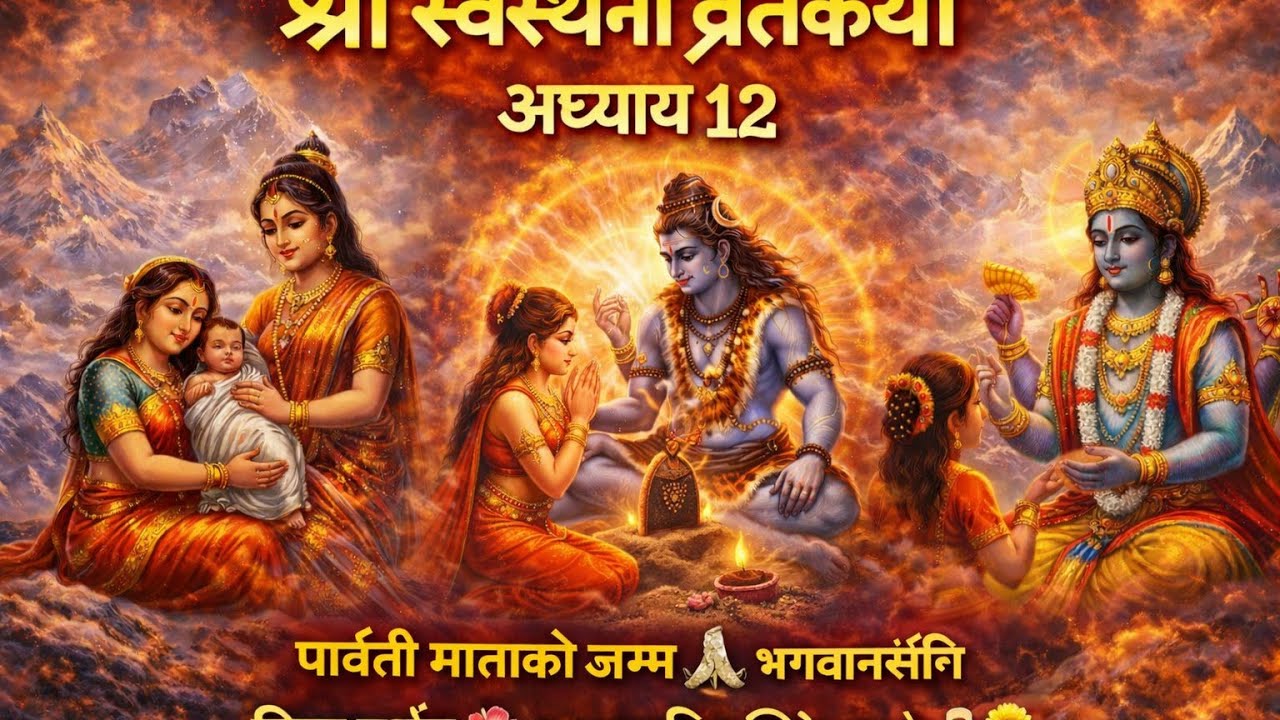 पार्वतीको भक्ति अगाडि महादेव झुके 🔱 | दिव्य दर्शनको कथा | स्वस्थानी व्रतकथा अध्याय १२