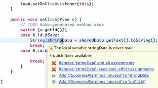 Famous Android Application Development   95   Saving Data with SharedPreferences Profile
