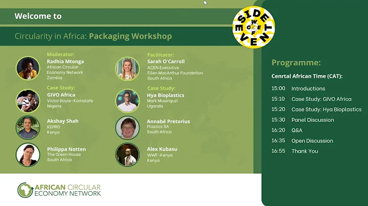 African Circular Economy Network - Circularity in Africa: Packaging
