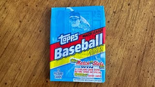 1992 Topps baseball wax pack opening