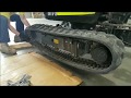 How to Install rubber tracks on a Mini Excavator