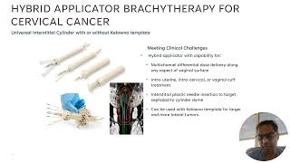 Hybrid brachytherapy applicator selection for cervical cancer