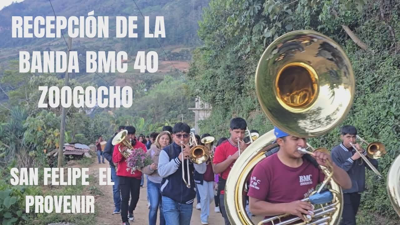 San Felipe El Porvenir recibe con alegría a la Banda BMC 40 de Zoogocho en su fiesta Patronal 2026