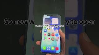 How to lock apps #apple #iphone #iphonetips #iphonetricks #shorts