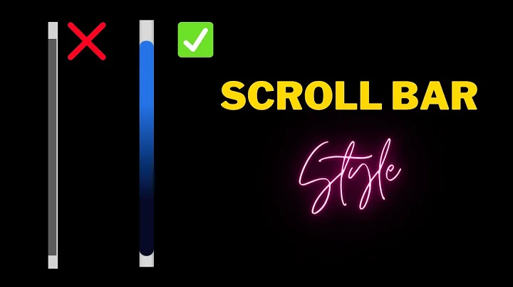 3 Minutes to Change Scrollbar's Color | Without Plugin
