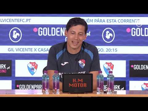 A antevisão do mister Luís Pinto ao jogo de amanhã frente ao Casa Pia AC