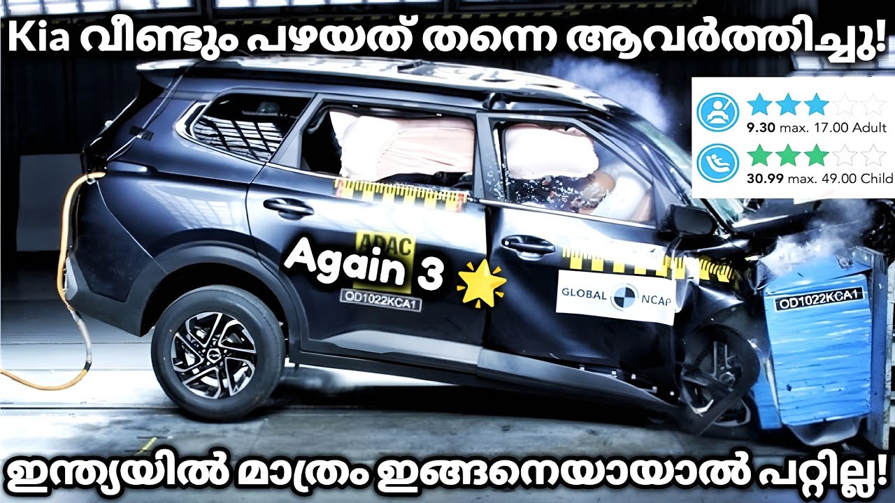 Absolutely Shoking Crash Test Rating For Kia Carens! Kia Carens 2022