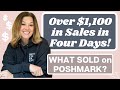 Over $1,100 in Sales! What SOLD Memorial Day Weekend on Poshmark:  Strong Finish to a Slow Month!