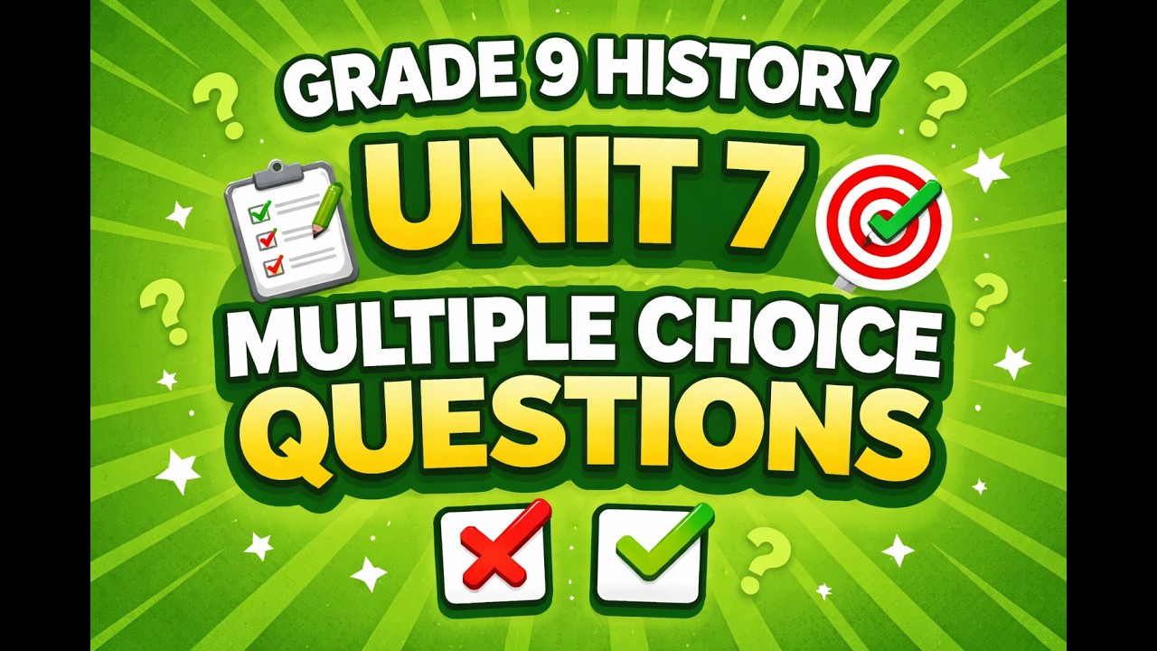 Grade 9 History unit 7 Questions @history withsolomon - YouTube