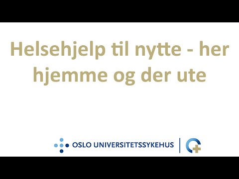 Helsehjelp til nytte - her hjemme og der ute