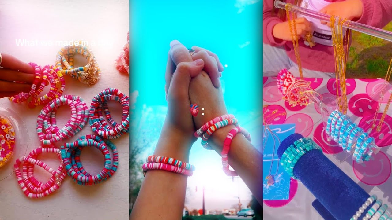 Clay bead bracelet ideas for you ⭐️💗 This video looks really
