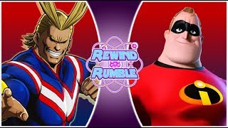 ALL MIGHT vs MR.INCREDIBLE! (My Hero Academia vs Disney Animation) | REWIND RUMBLE