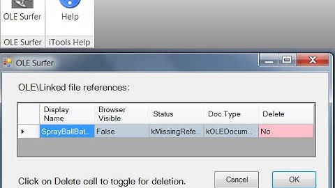 OLE Surfer for Inventor (iTools add-in)