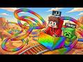 JJ And Mikey ROLLER COASTERS Battle in Minecraft Maizen