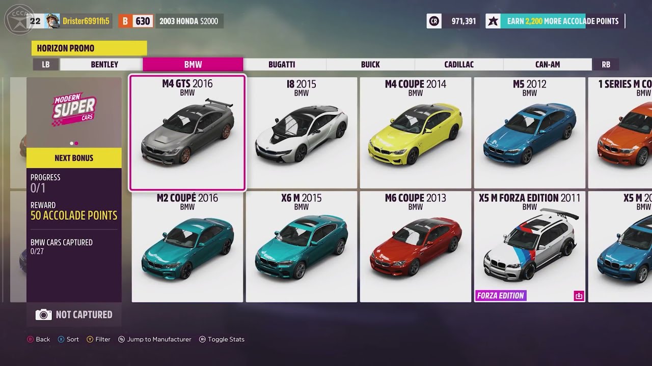 Forza Horizon 5 - FULL CAR list - FH5 - YouTube