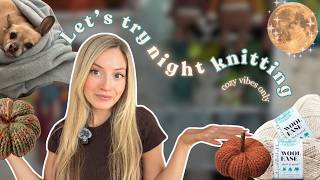 An Evening of Cozy Knitting | Slow & Peaceful Night In