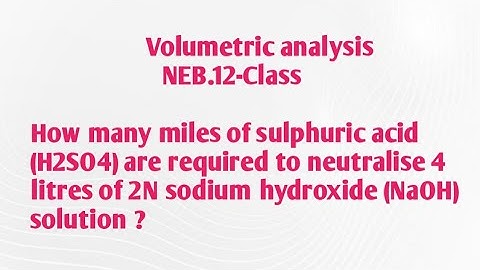 Numerical of solution Volumetric analysis 12 class.NEB.part-7