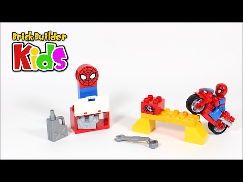 Lego DUPLO 10607 Spider-Man Web-Bike Workshop – Lego Speed Build for Kids -  YouTube