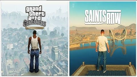 GTA San Andreas Definitive Edition vs Saints Row Reboot Physics and Details Comparison 🔥