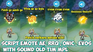SCRIPT EMOTE OLD DAN SOUND OLD NYA‼️GAS PASANG SCRIPT EMOTE NYA NO PASSWORD PATCH TERBARU WU ZETIAN
