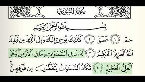 Surah Ash Shura: Al Ghamdi سوره الشوری: الغامدی