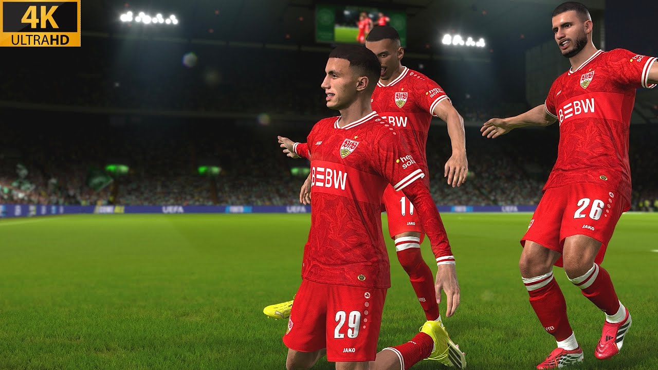 4K | PES 2021 Ultra Realism Graphics Mod & Gameplay | Celtic x VfB Stuttgart | Europa League /2026