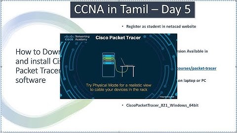 CCNA 200-301 Full Course in Tamil Day 5 - Download and install Later Version of Cisco Packet Tracer