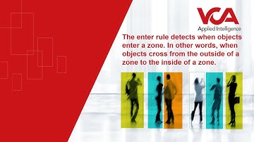 VCA Technology - Enter / Exit Rule