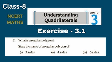Class - 8. Exercise 3.1 (Q.2) NCERT maths chapter 3 [ Understanding Quadrilaterals]