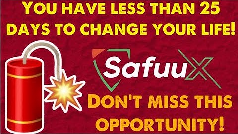 SAFUU | THE SAFUUX BLOCKCHAIN | AN OPPORTUNITY OF A LIFETIME! #safuu #safuux #crypto