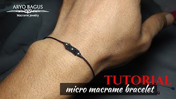 macrame bracelet tutorial | dwi macrame 040 #macramebracelet #micromacrame