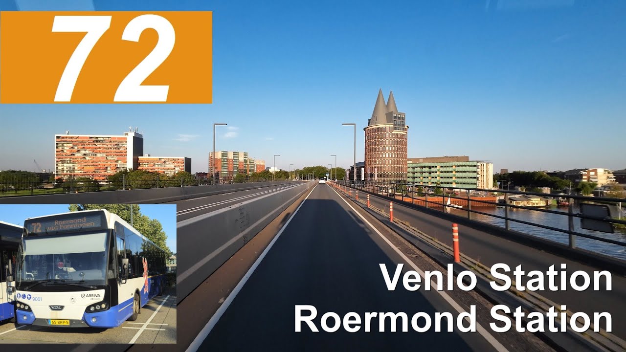 Arriva Lijn 72: Venlo Station - Roermond Station | Arriva Limburg | Arriva 9001 | 2024