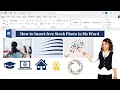 How to insert free Stock photo in Ms word || Insert Free Stock photo in Microsoft word