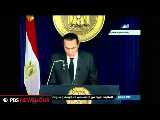 President Hosni Mubarak Addresses Egypt (ARABIC) class=