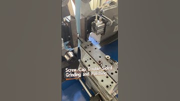 Double-Sided Polishing and Grinding of Screw Caps #polishing #automatic #grinding  #welding #grind