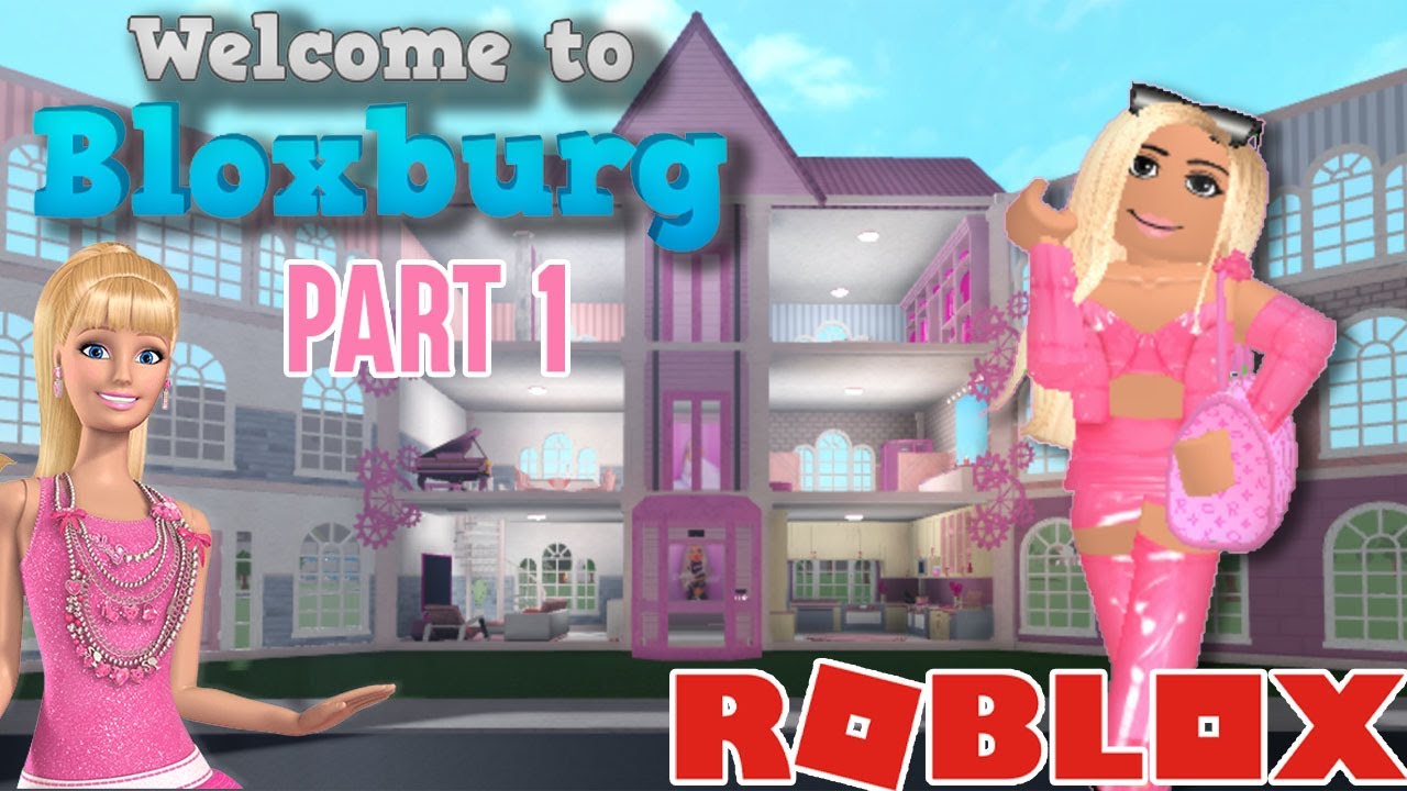 BUILDING BARBIE INSPIRED DOLL HOUSE (SPEEDBUILD) PART 1 | Bloxburg ...