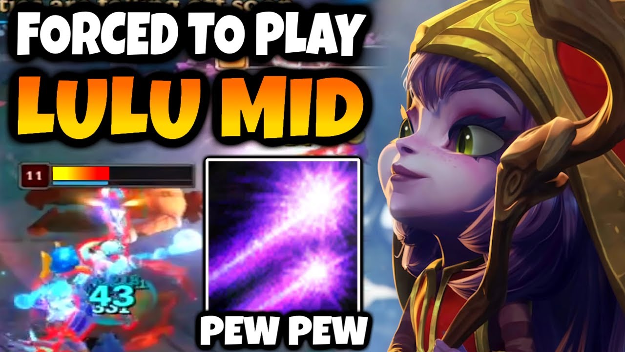 Forced to play Lulu Mid by my chat in High Elo. But it works.