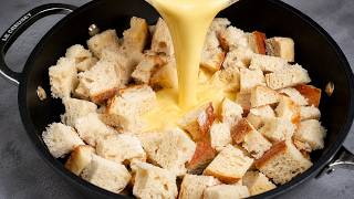 Don’t Throw Away Leftover Bread! Add 3 Eggs — It’s Better Than Pizza! screenshot 1