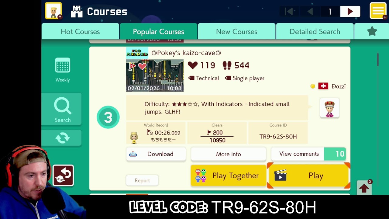 Endless Expert! (58 Lives | 1,367 Clears) Family Friendly Mario Maker 2 | Nintendo Switch 2