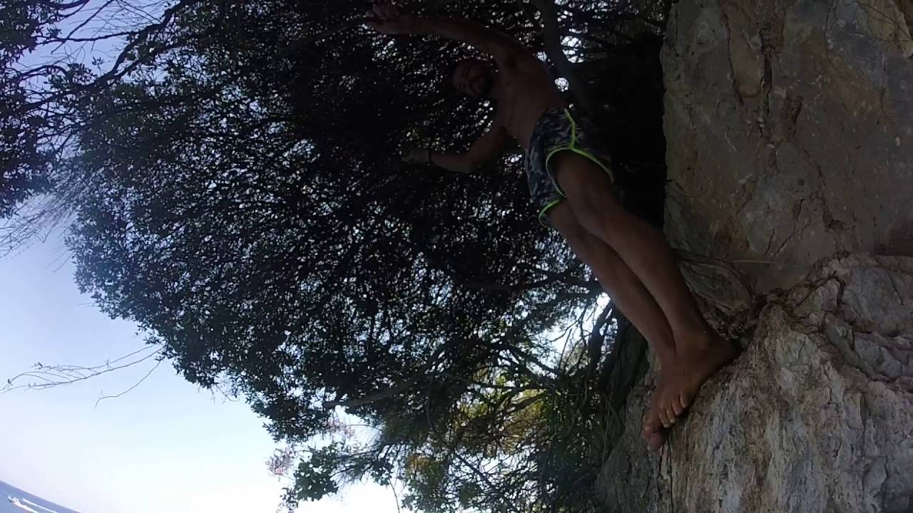 Cliff diving 15m Corfu Kerkyra !!! Captain Homer cruises !!