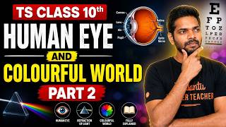 🔴 Human Eye and Colourful World Part 2 👁️🌈 | TS Class 10 Physics | By Subbarao Sir