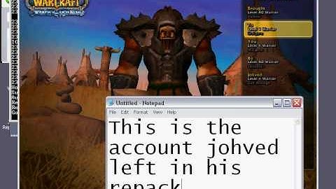 Attempt at a WoW private server 3 0 9