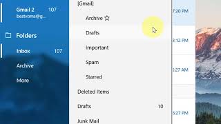 how to open junk email or spam folder in the left pane of windows Mail app screenshot 4