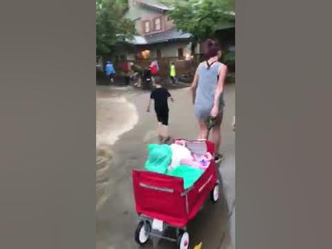 Dollywood TN Flooding 2018! WATER FILLING UP THE STREET - YouTube