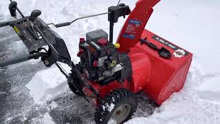 Ariens Deluxe 28 Snow Blower Start Up
