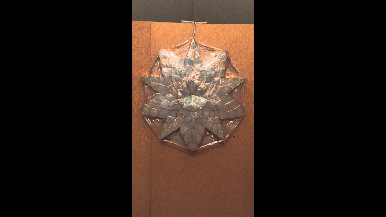 Capiz Parol Pure White 24in design - YouTube